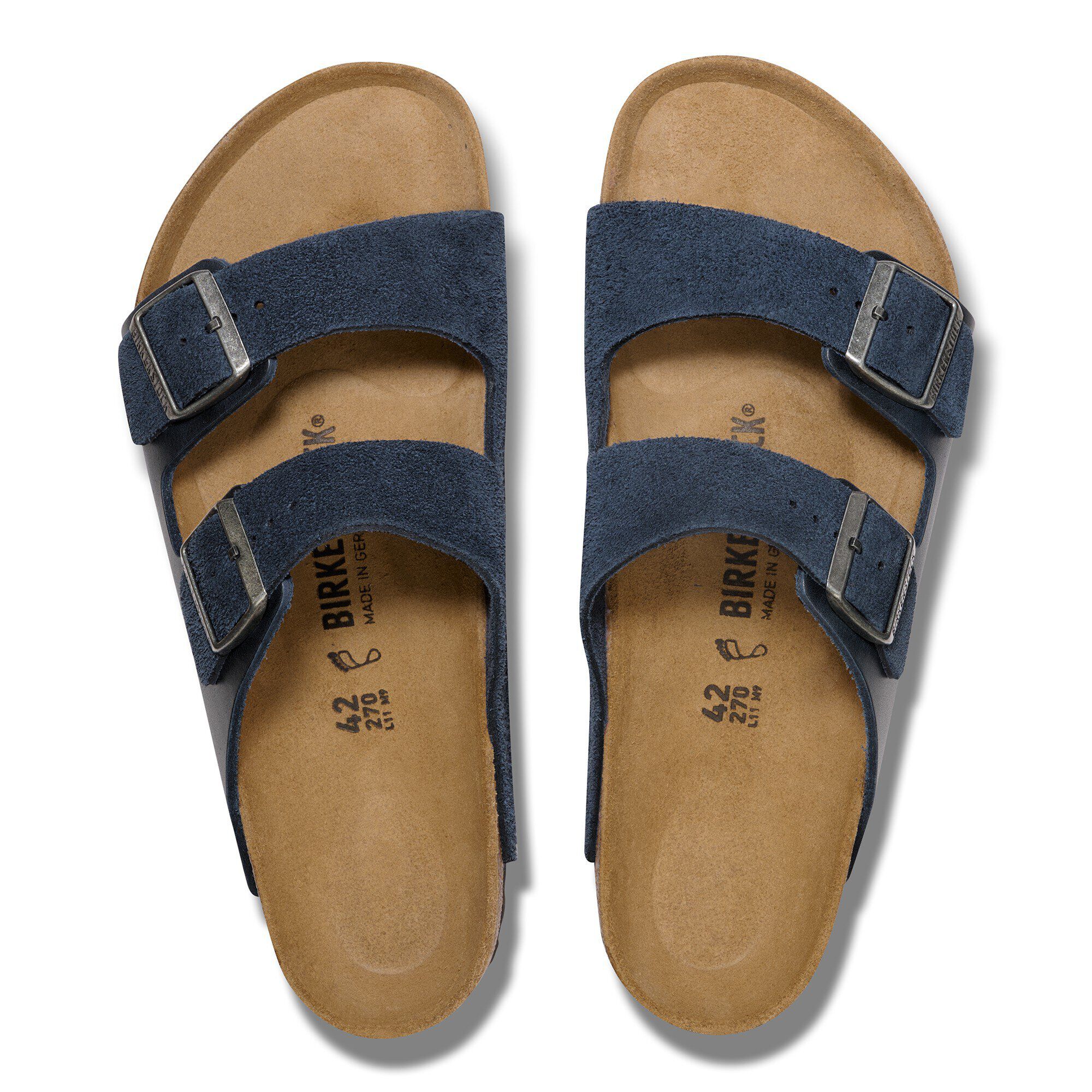 Arizona Mixed Leather in Color New Navy | BIRKENSTOCK US