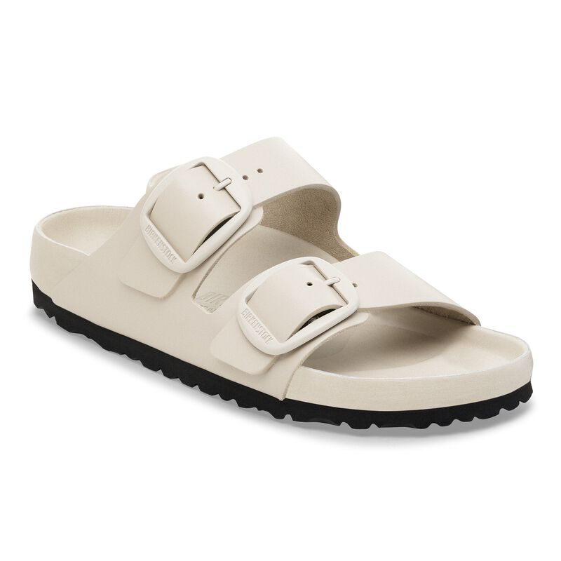 BIRKENSTOCK Arizona Big Buckle Natural Leather New Dressy Black Easy Walk detail