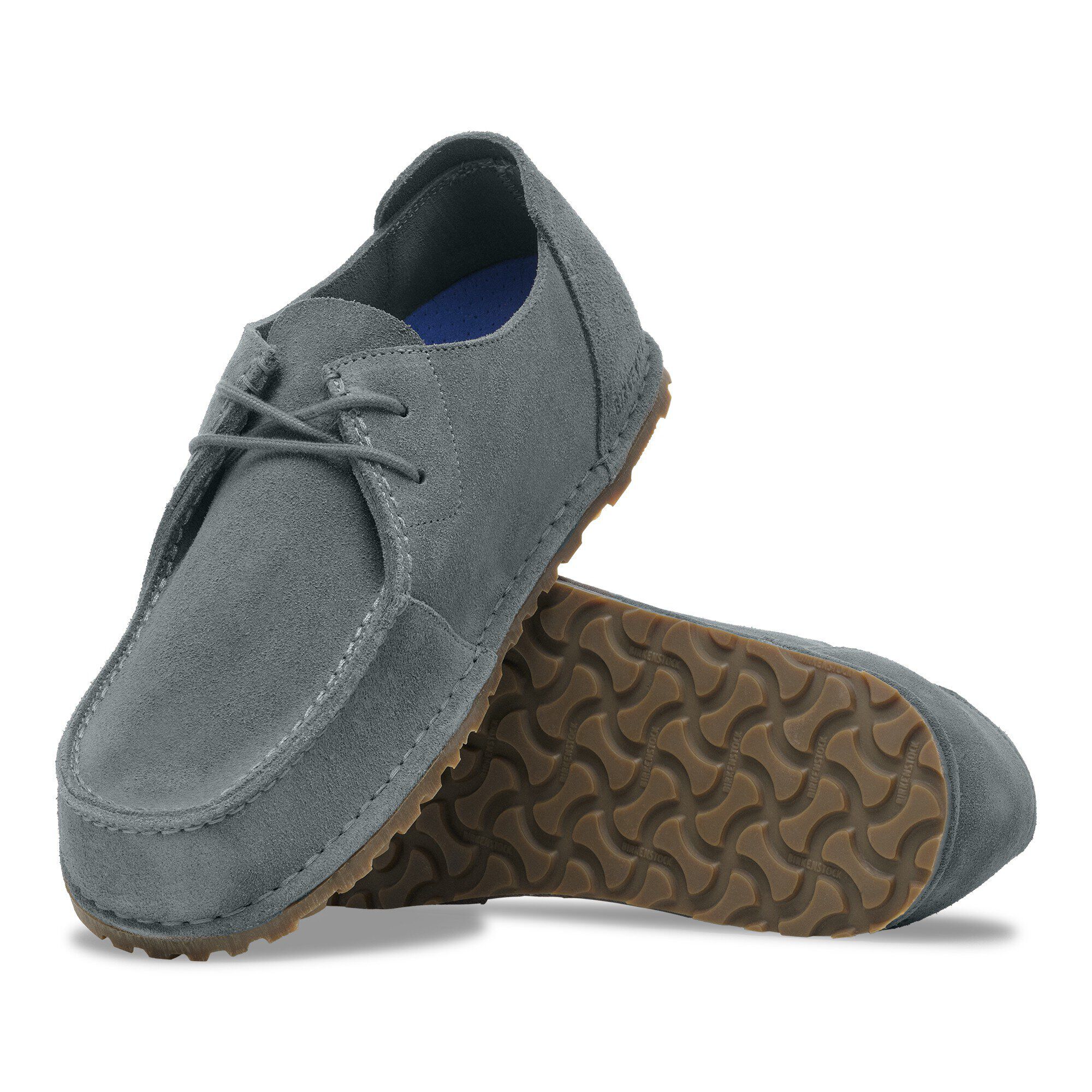 Utti Lace Suede Leather in Color Basalt Gray | BIRKENSTOCK US