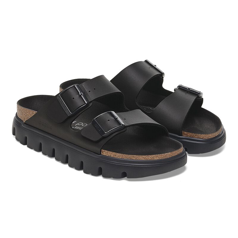BIRKENSTOCK Arizona Chunky Birko-Flor Black/Black Trail Easy detail