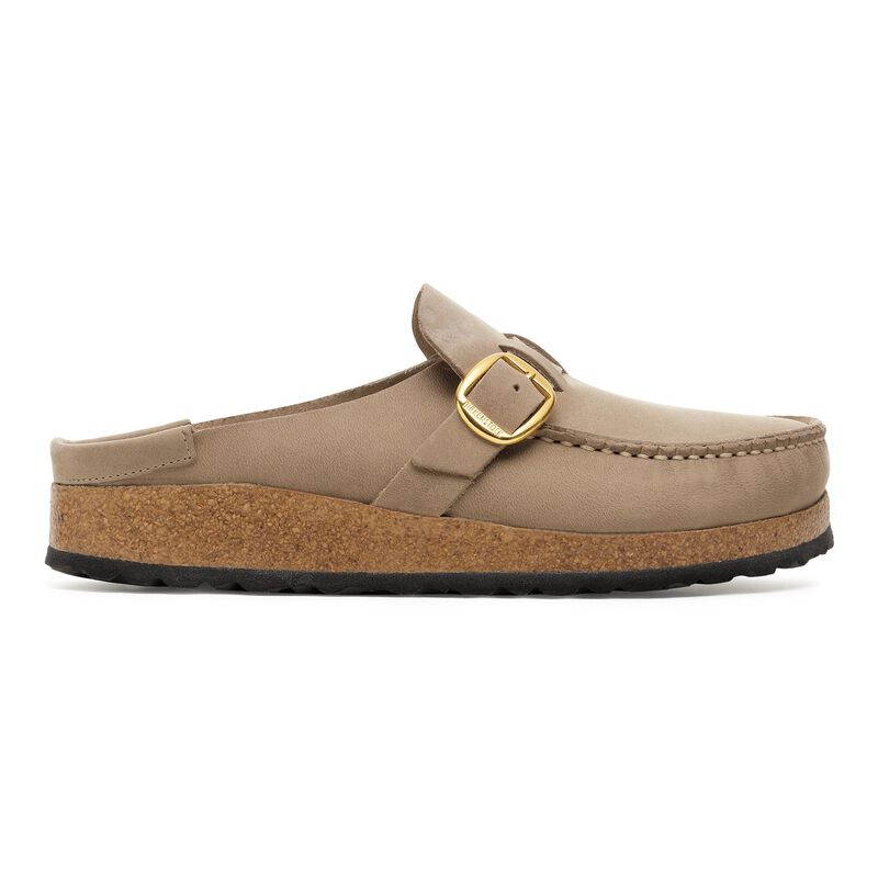BIRKENSTOCK Buckley Natural Leather Oiled Tobacco Brown Soft Footbed detail