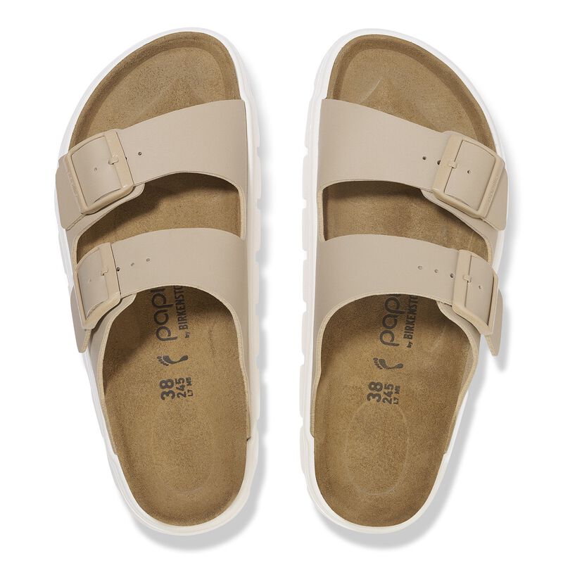 BIRKENSTOCK Arizona Chunky Birko-Flor Sandcastle Soft Footbed detail
