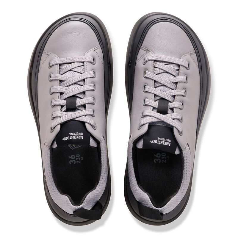 BIRKENSTOCK Melbourne PRO ESD Natural Leather Coated Gun Metal City Comfort detail
