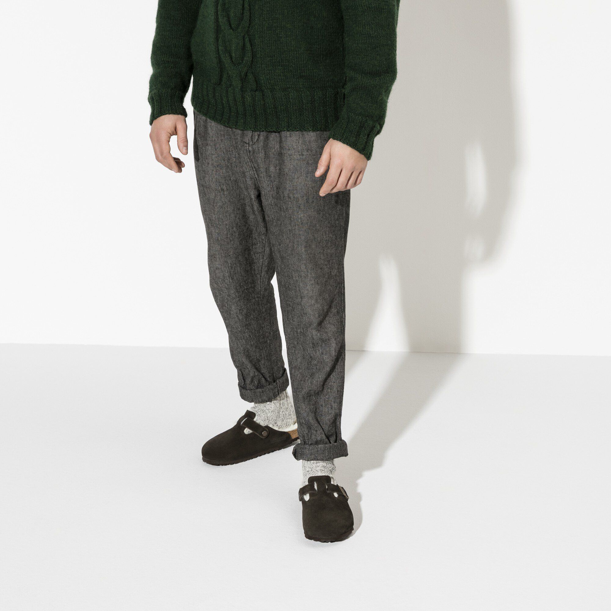 Boston Shearling Suede Leather