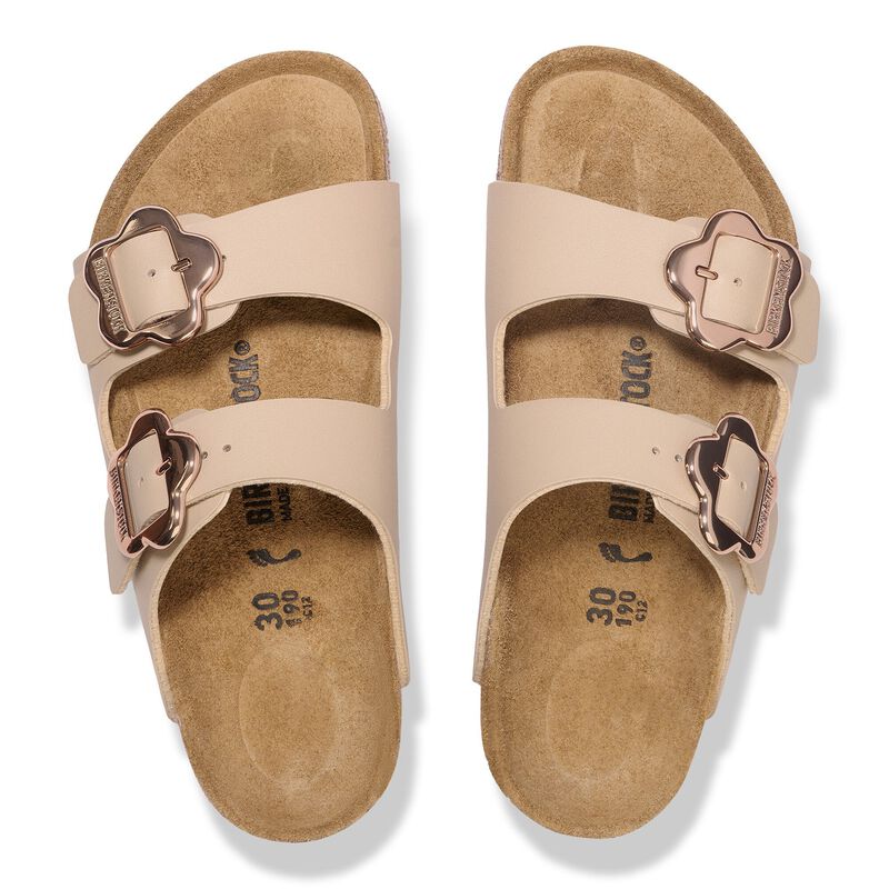 BIRKENSTOCK Arizona Flower Buckle Kids Birko-Flor Sandcastle Easy Walk detail