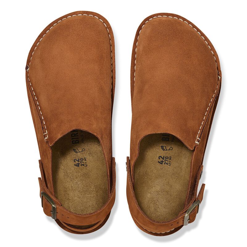 BIRKENSTOCK Lutry Premium Suede Leather Mink Classic Fit detail