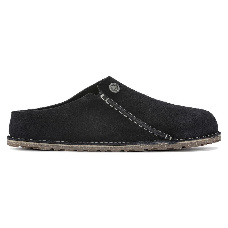 BIRKENSTOCK Zermatt Premium Suede Leather Midnight Blue Soft Footbed detail