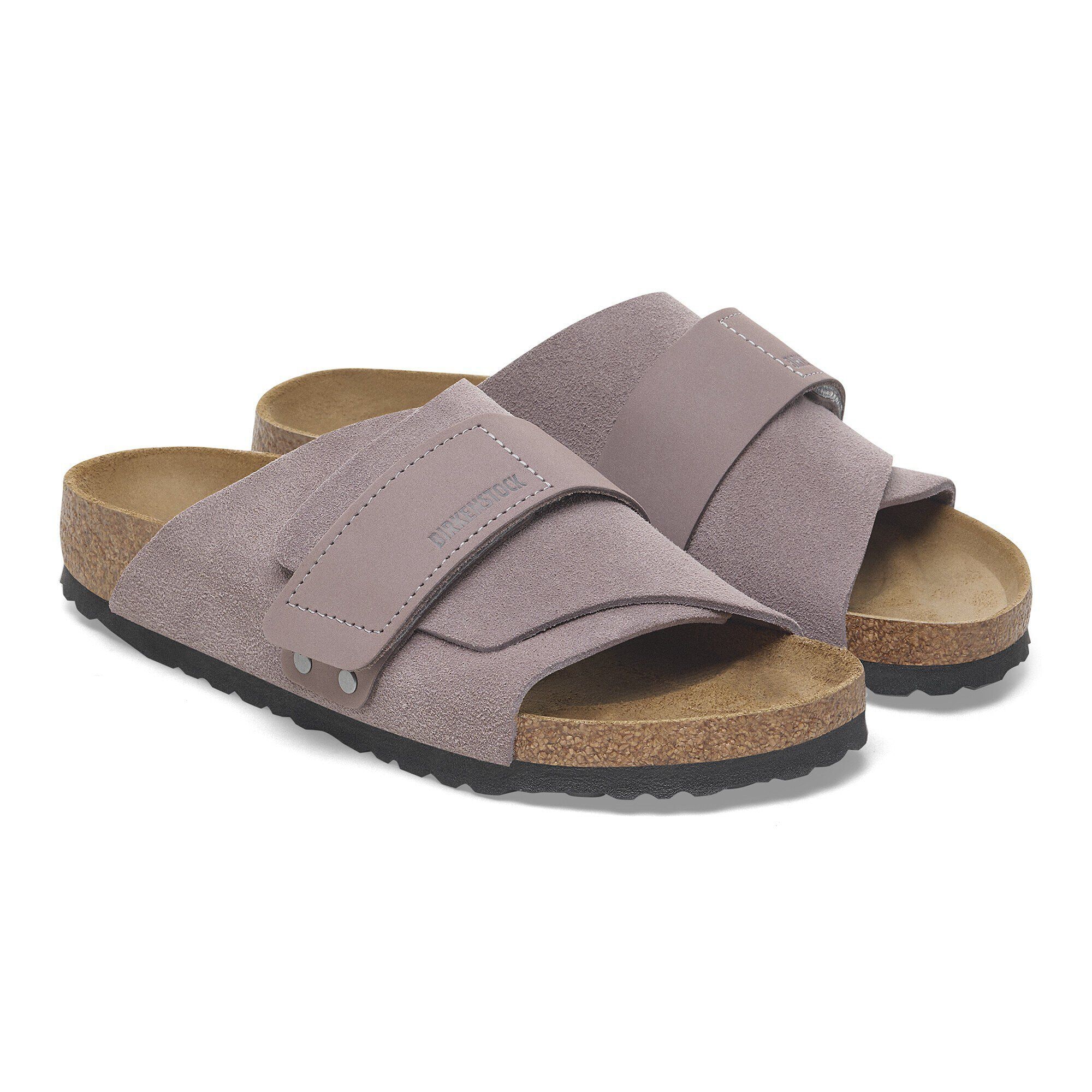 【 BIRKENSTOCK 】Kyoto コンフォートサンダル Kyoto Nubuck-Suede Leather in Color Faded Purple | BIRKENSTOCK US