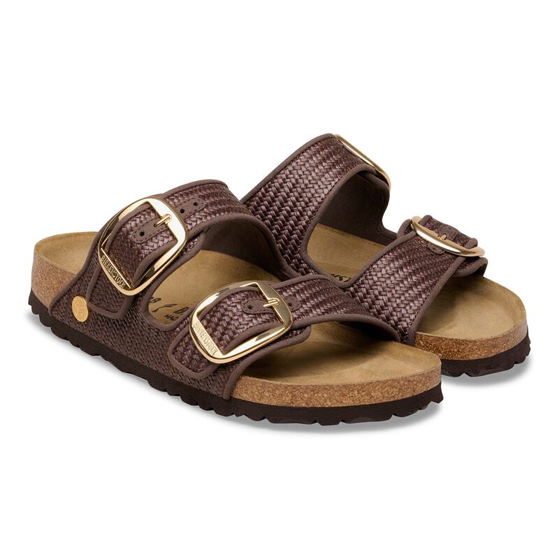 BIRKENSTOCK Arizona Big Buckle Raffia Textile Raffia Carafe Walk Edit detail