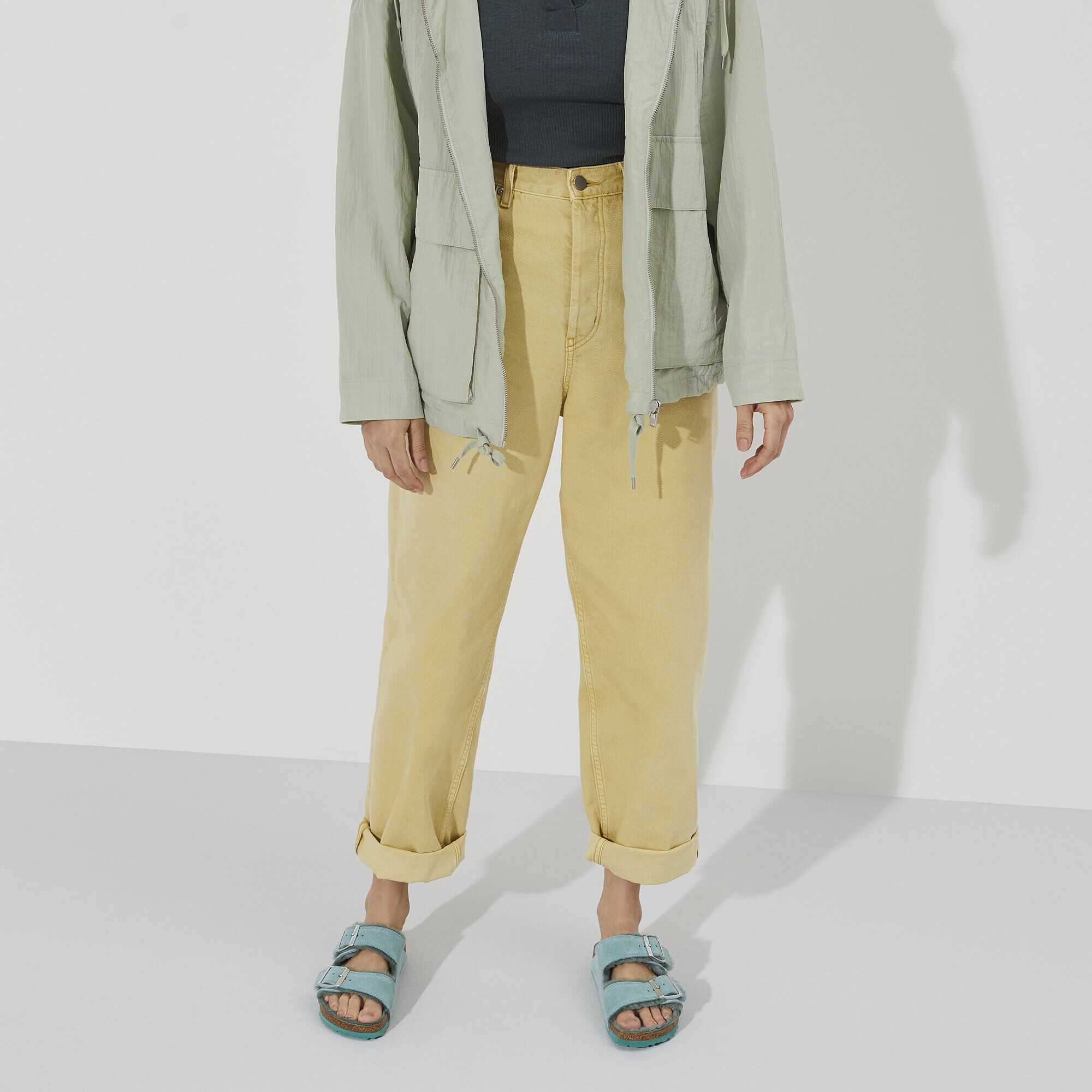 Arizona Shearling Suede Leather