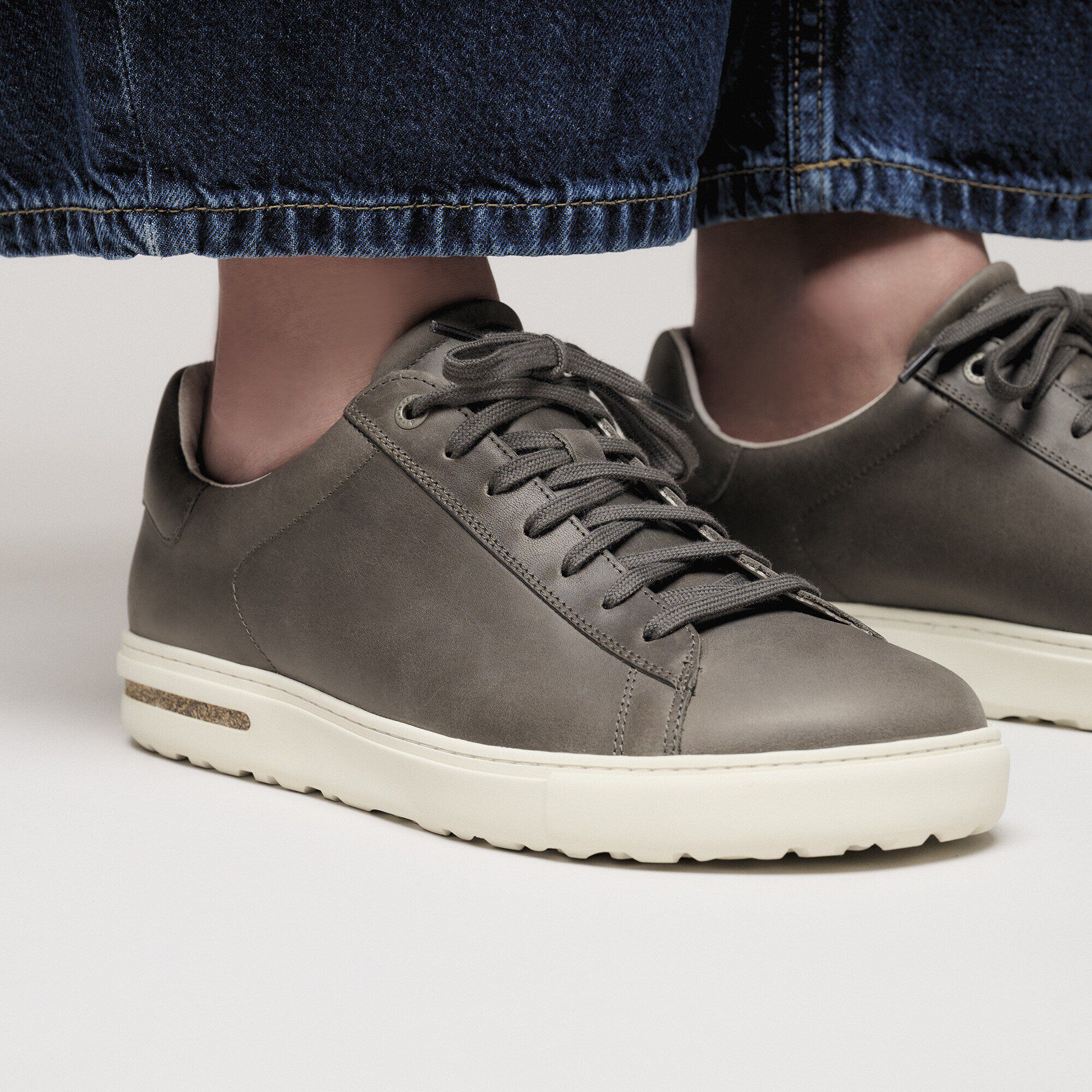 Bend Low Leather in Color Iron | BIRKENSTOCK US