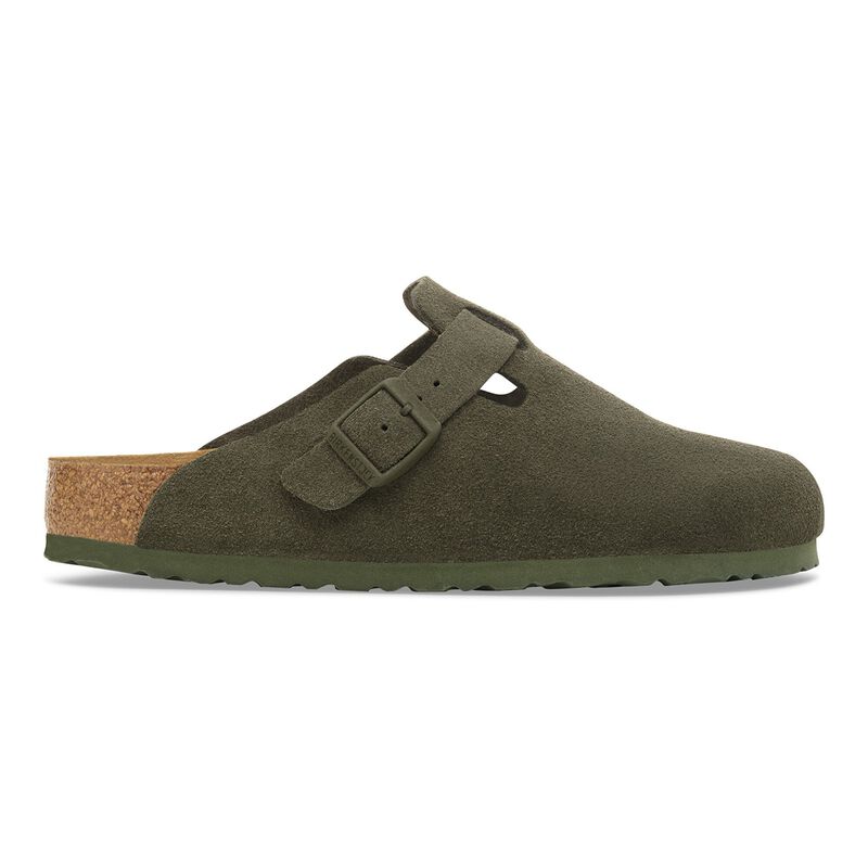BIRKENSTOCK Boston Suede Leather Thyme Classic Fit detail