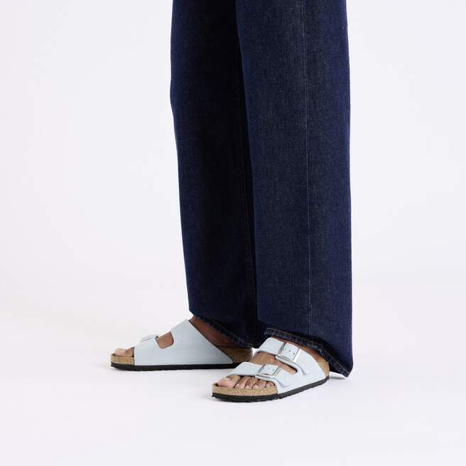 Arizona Suede Leather Baby Blue