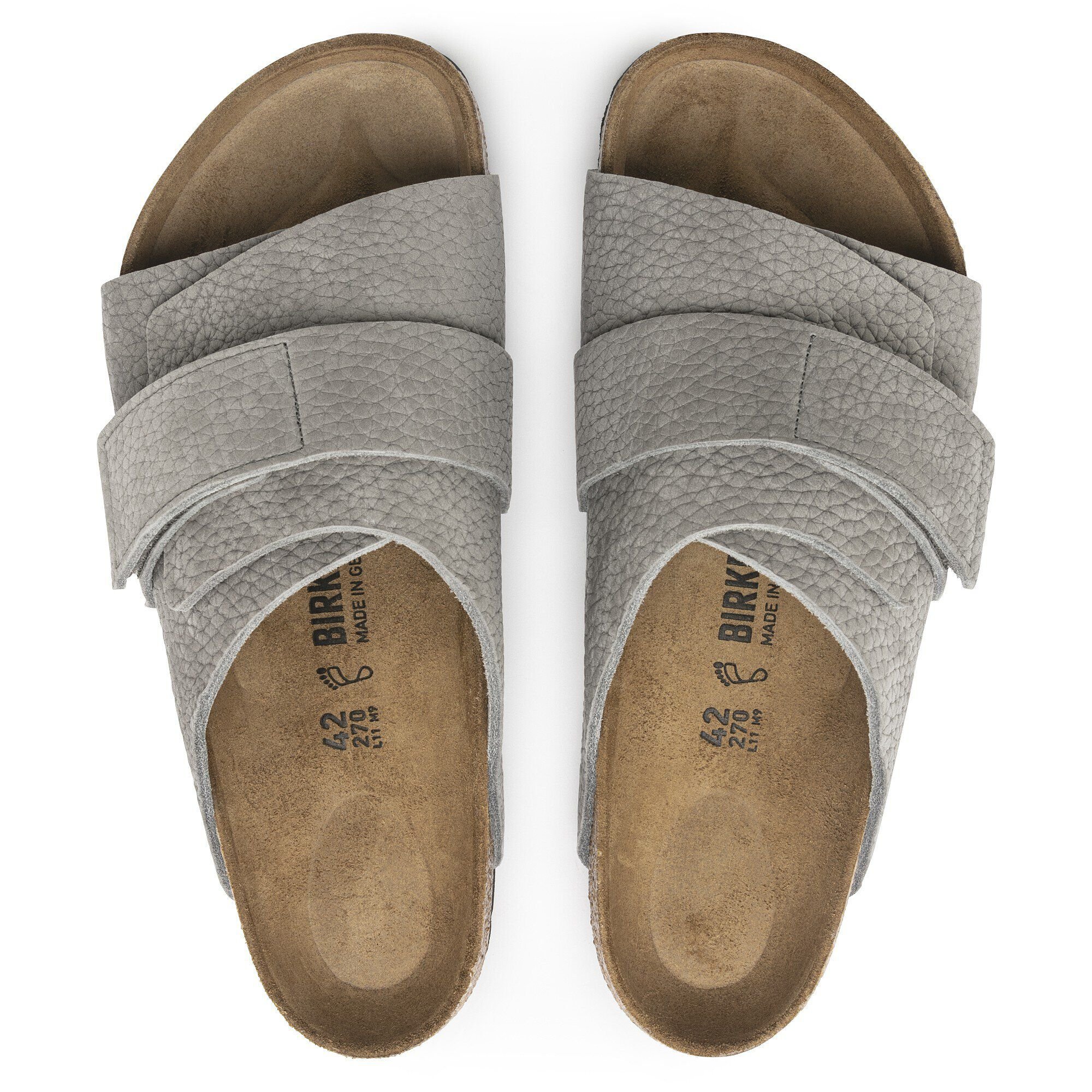 靴 BIRKENSTOCK KYOTO Exquisite gray taupe Kyoto Nubuck Leather in Color Desert Buck Whale Gray | BIRKENSTOCK US