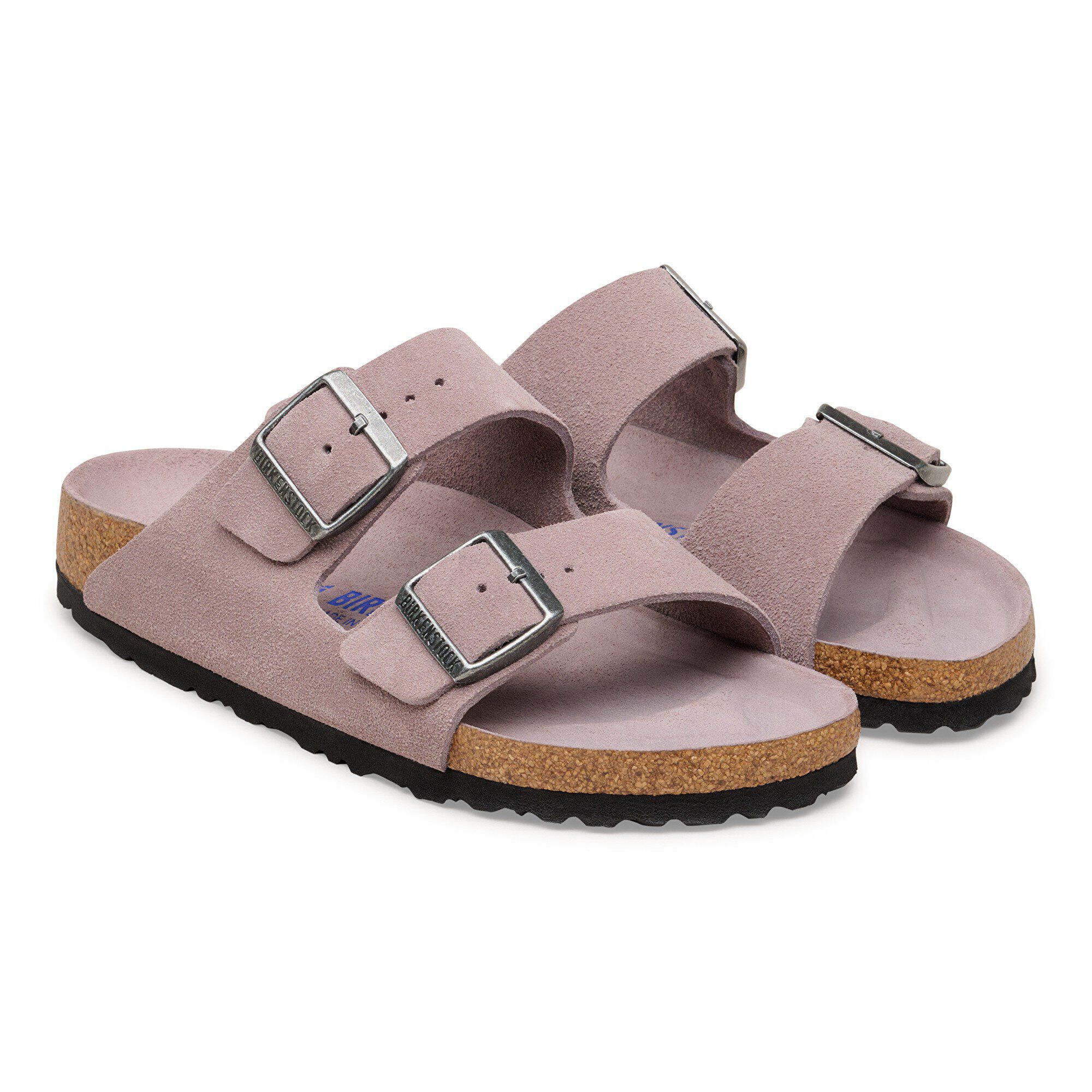 Arizona Soft Footbed Suede Leather - shown as a pair