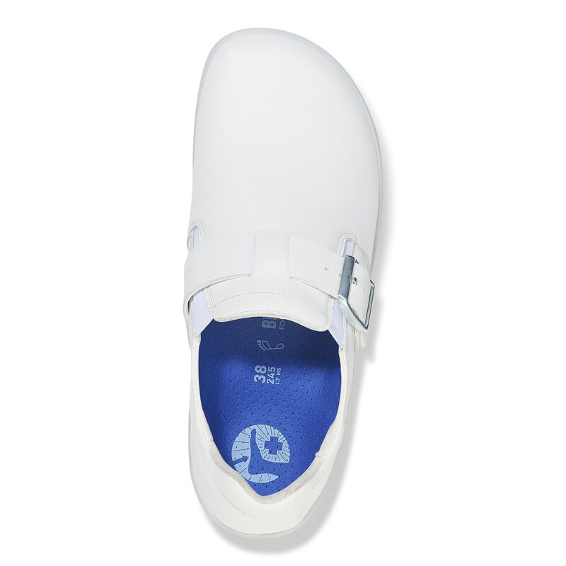 BIRKENSTOCK Caris PRO Natural Leather White Trail Easy detail