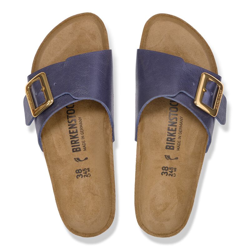 BIRKENSTOCK Catalina Luxe Buckle Birko-Flor Graceful Midnight Blue Walk Edit detail