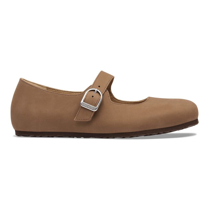 BIRKENSTOCK Santa Clarita Nubuck Leather Dark Tea Contour Sole detail