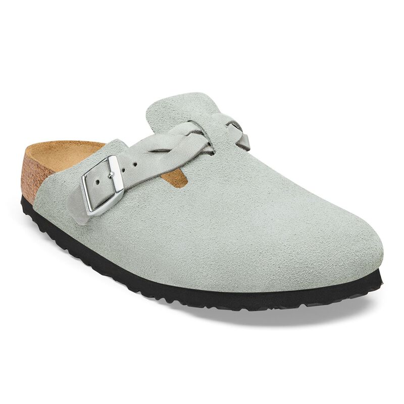 BIRKENSTOCK Boston Braided Suede Leather Carafe Trail Easy detail