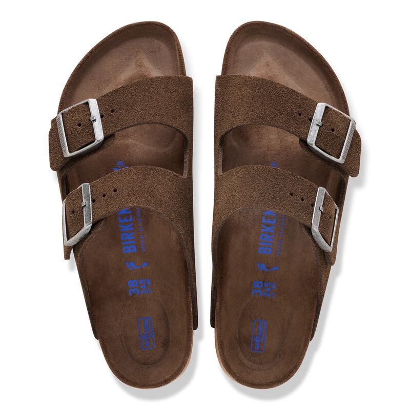 BIRKENSTOCK Arizona Soft Footbed Suede Leather Carafe Tonal Daily Comfort detail