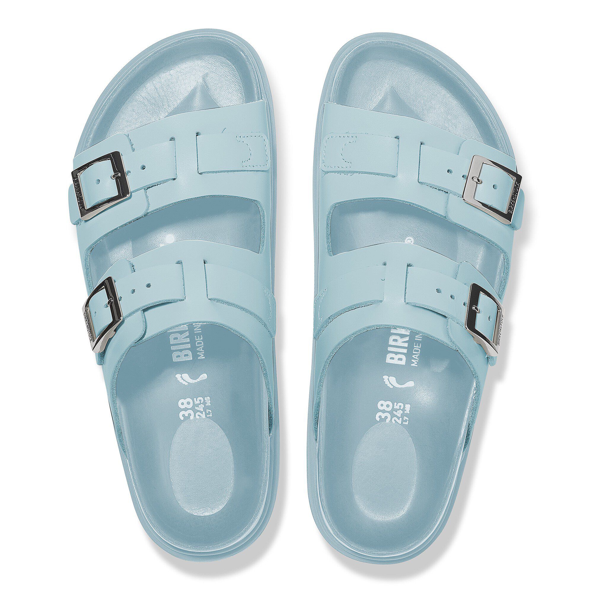 St Barths Leather in Color Mineral Blue | BIRKENSTOCK US