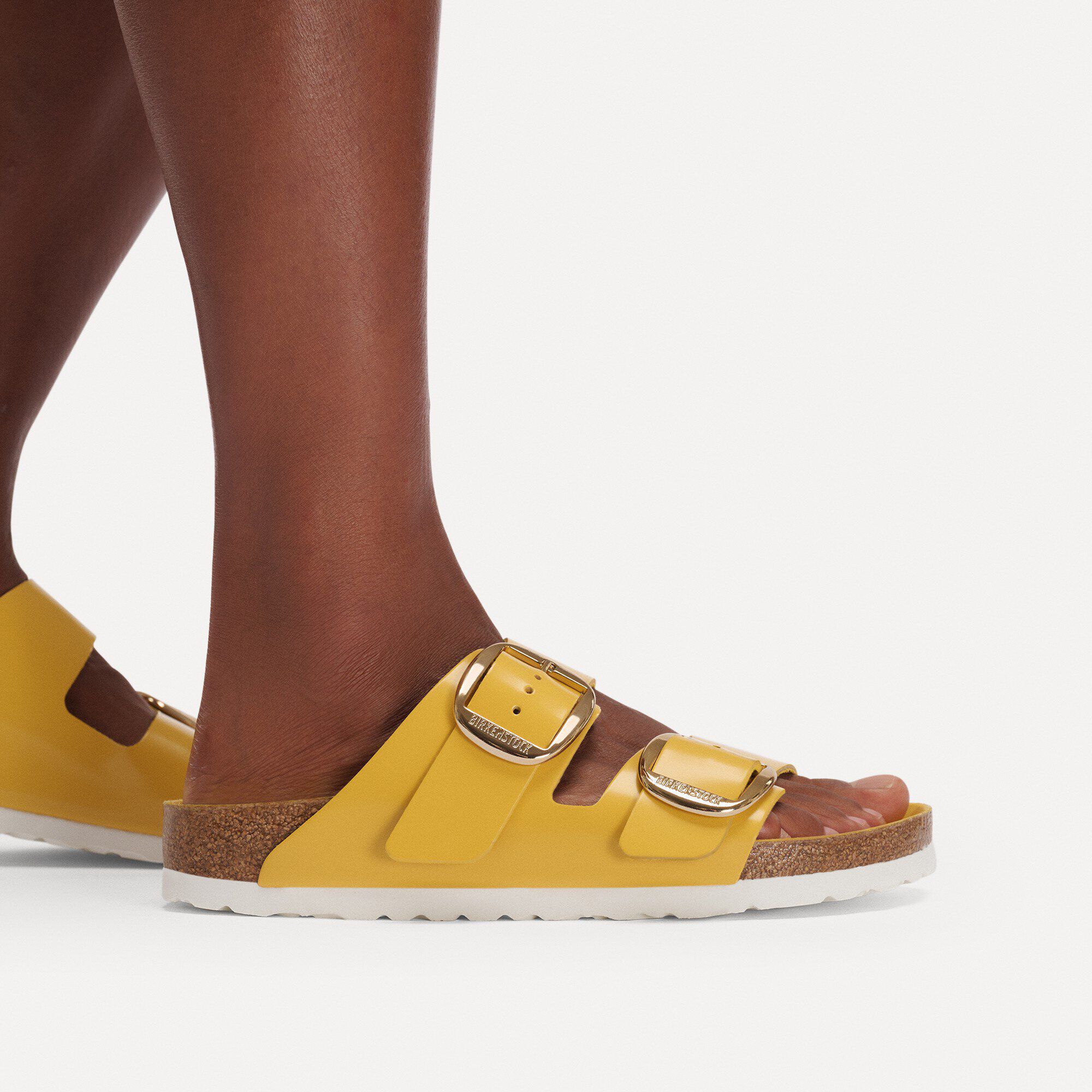 Arizona Big Buckle Natural Leather Patent