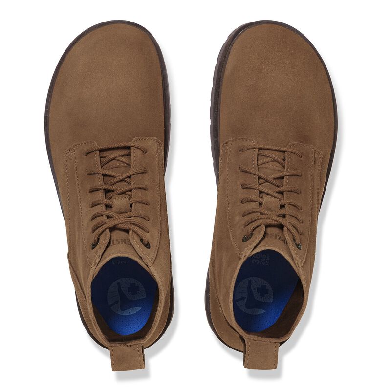BIRKENSTOCK Highwood Lace Mid Women Suede Leather Dark Tea Trail Easy detail