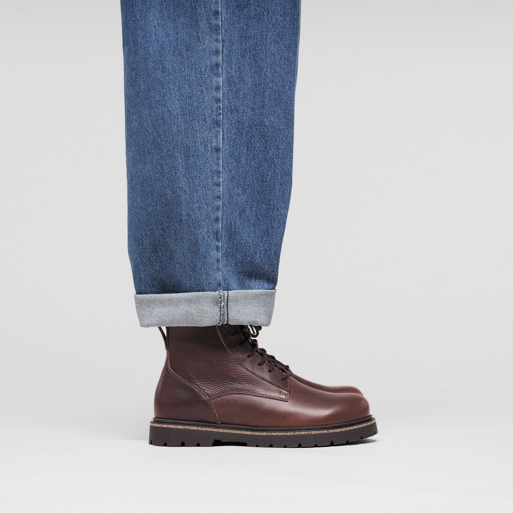 Highwood Lace Mid Men Leather with a male model