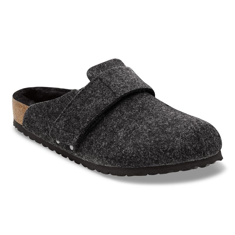 BIRKENSTOCK Loma Shearling Felt Anthracite City Comfort detail