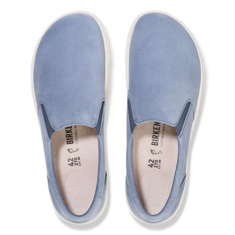 BIRKENSTOCK Oswego Suede Leather Elemental Blue Walk Edit detail
