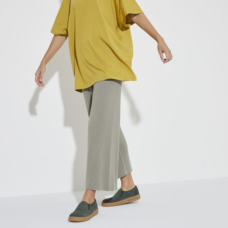 BIRKENSTOCK Oswego Suede Leather Thyme Trail Easy detail