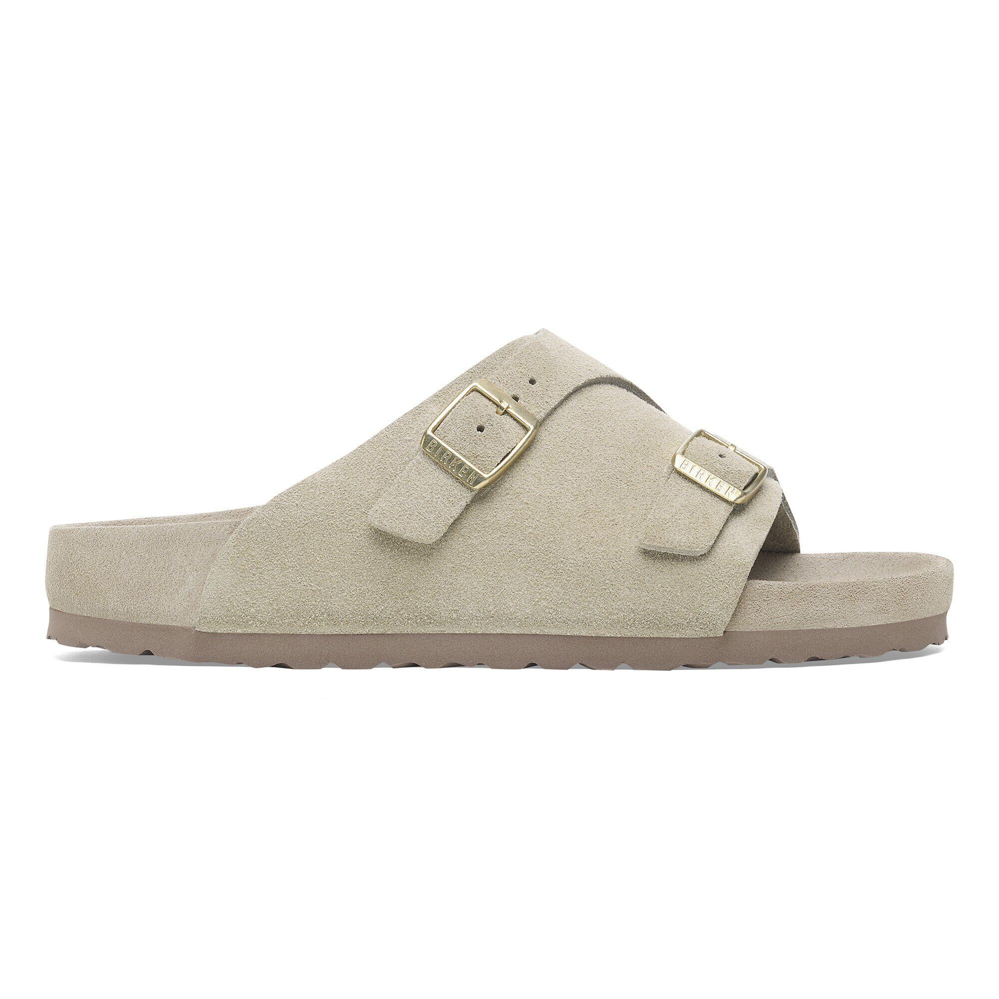 Zürich Suede Leather in Color Taupe | BIRKENSTOCK US