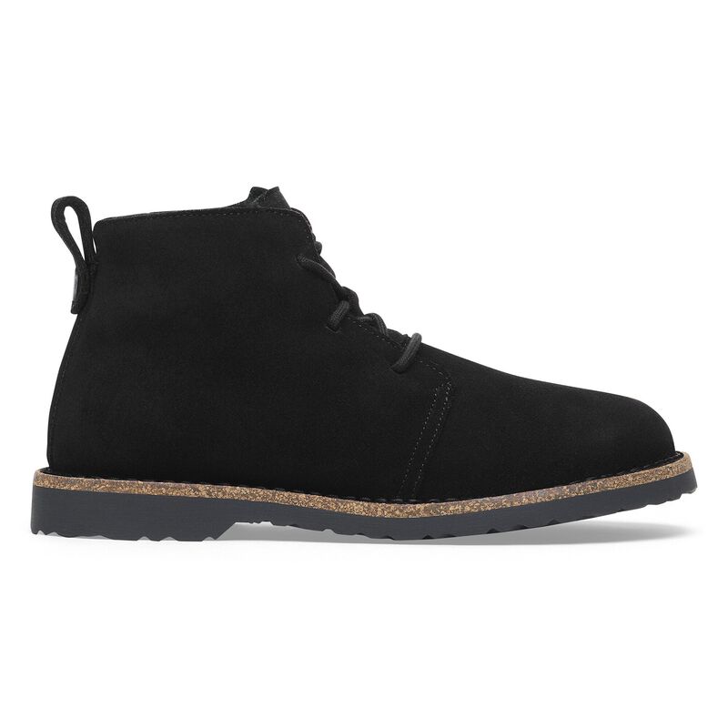 BIRKENSTOCK Uppsala Mid Shearling Suede Leather Black Contour Sole detail