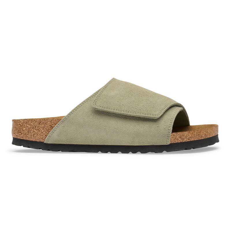 BIRKENSTOCK Solana Suede Leather Faded Khaki Easy Walk detail