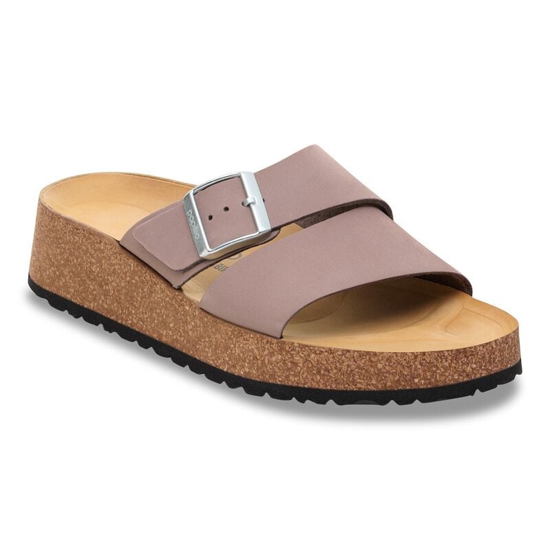 BIRKENSTOCK Almina Nubuck Leather Black Daily Comfort detail
