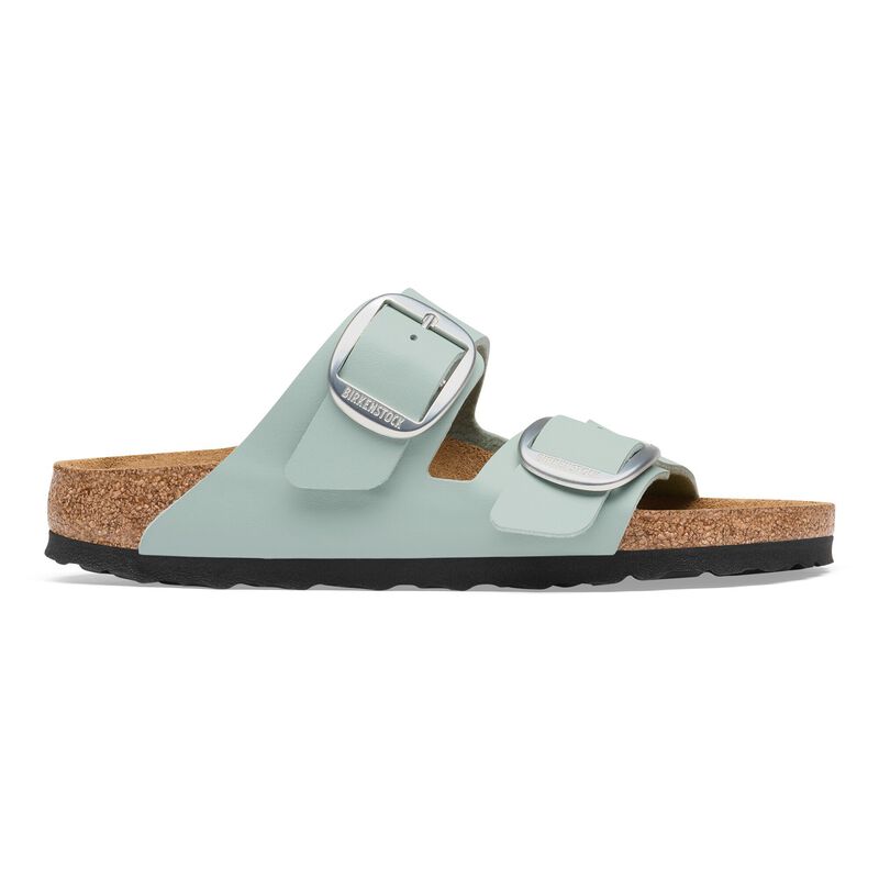 BIRKENSTOCK Arizona Big Buckle Birko-Flor Pure Sage Lounge Fit detail