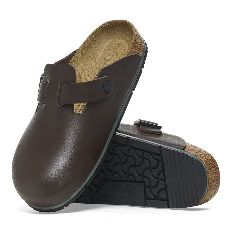 BIRKENSTOCK Boston Pro Natural Leather Soft Java Walk Edit detail