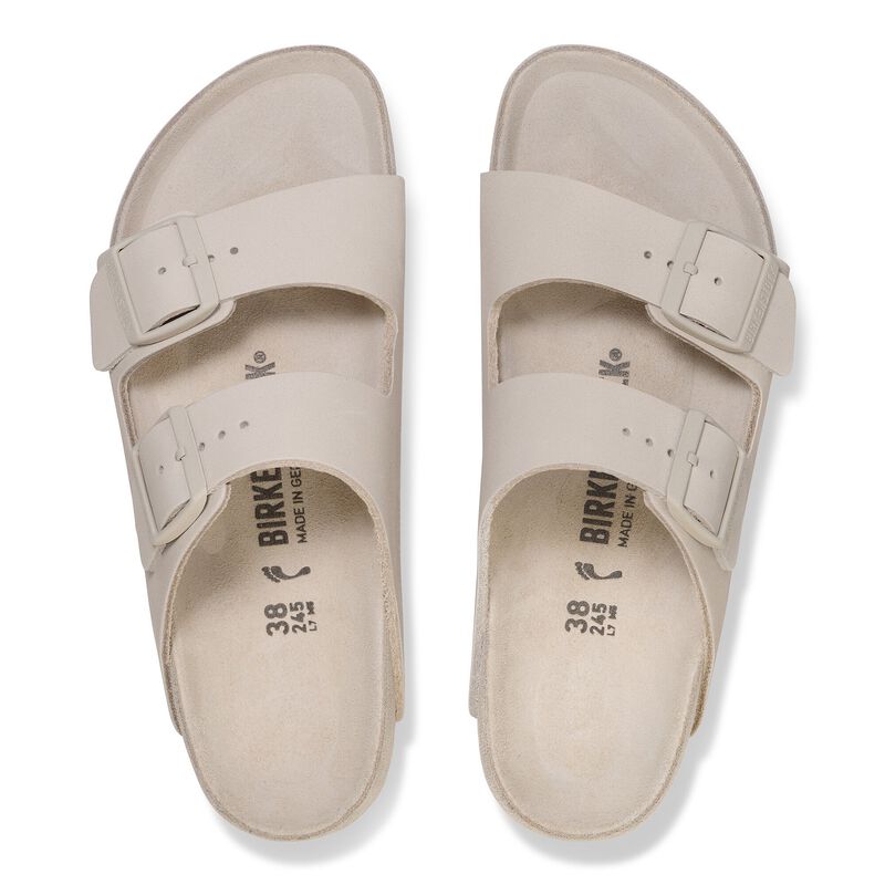 BIRKENSTOCK Arizona Nubuck Leather Oyster Easy Walk detail