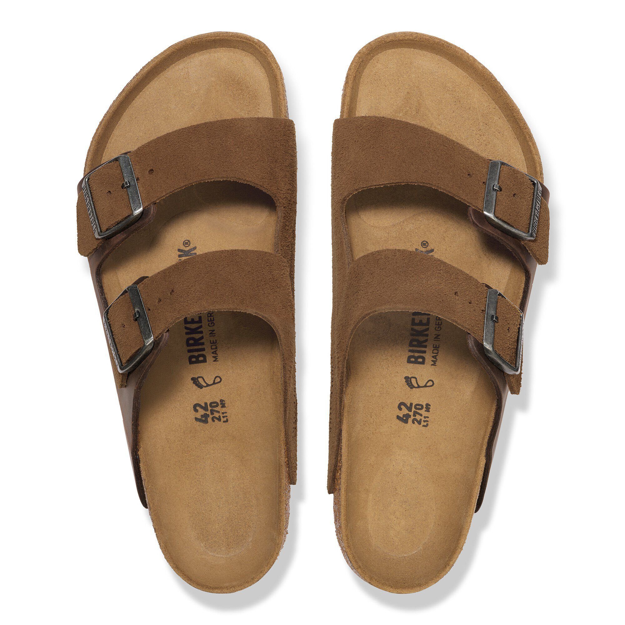 Arizona Mixed Leather in Color Dark Tea | BIRKENSTOCK US