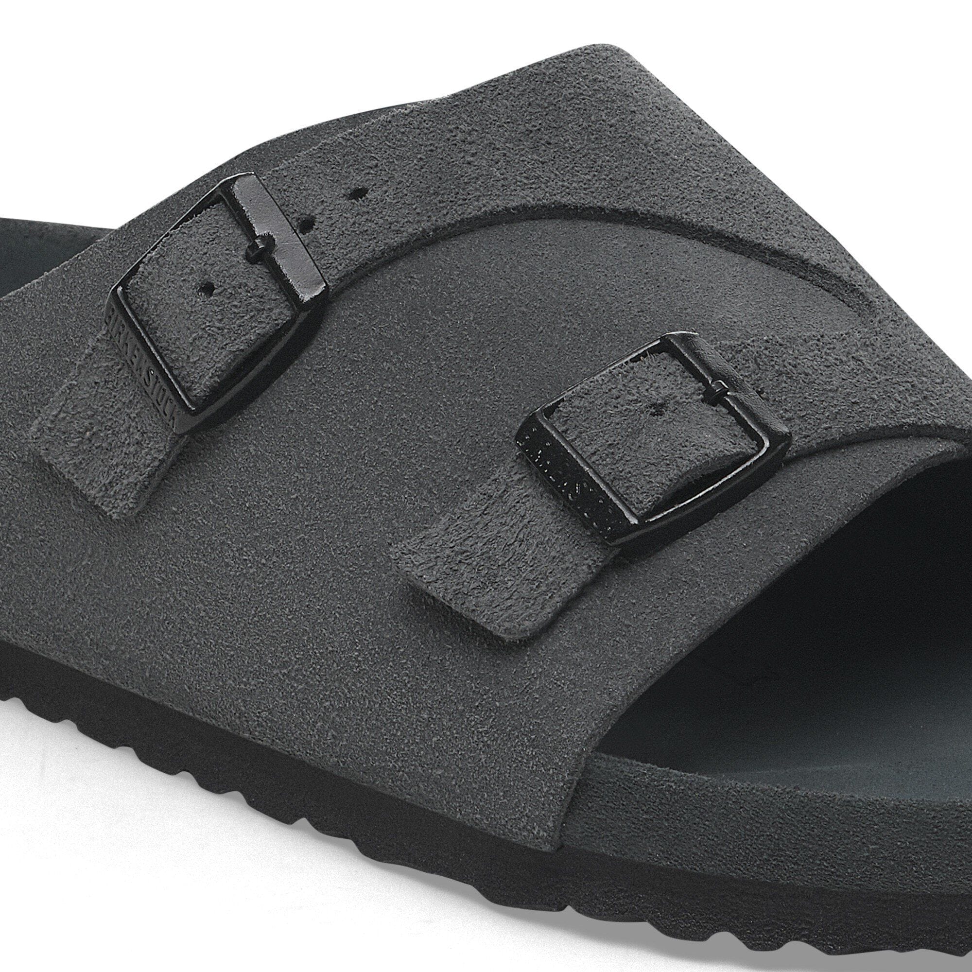 Zürich Suede Leather in Color Charcoal | BIRKENSTOCK US