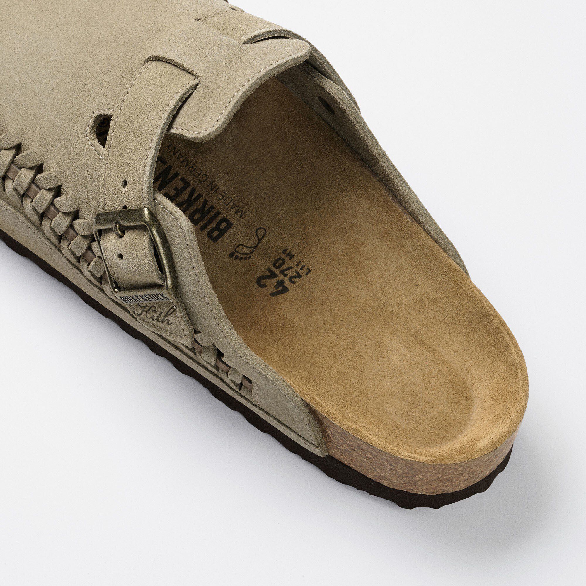 KITH Boston Braided Suede Leather in Color Taupe