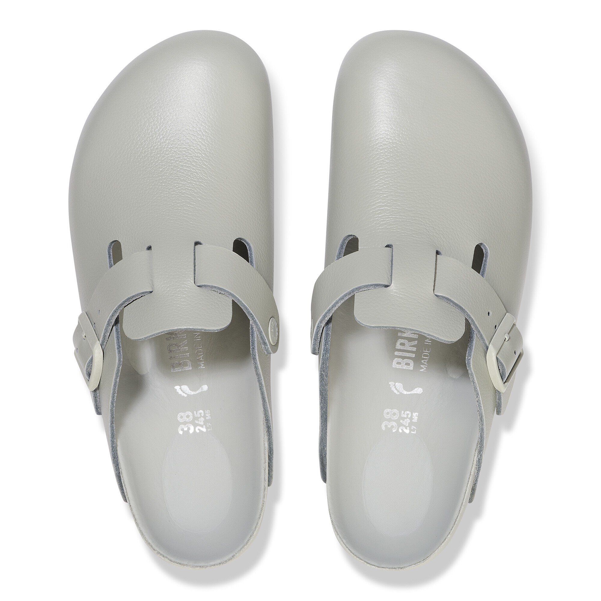 Boston Leather in Color Mineral Gray | BIRKENSTOCK Canada