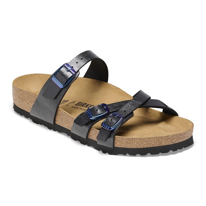 BIRKENSTOCK Franca Birko-Flor Graceful Midnight Blue Walk Edit detail