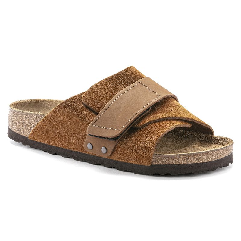 BIRKENSTOCK Kyoto Nubuck Leather/Suede Digital Green Trail Easy detail
