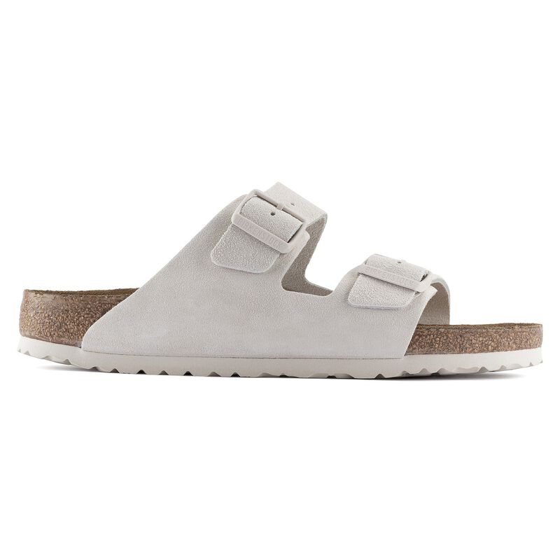 BIRKENSTOCK Arizona Soft Footbed Suede Leather Antique White Easy Walk detail