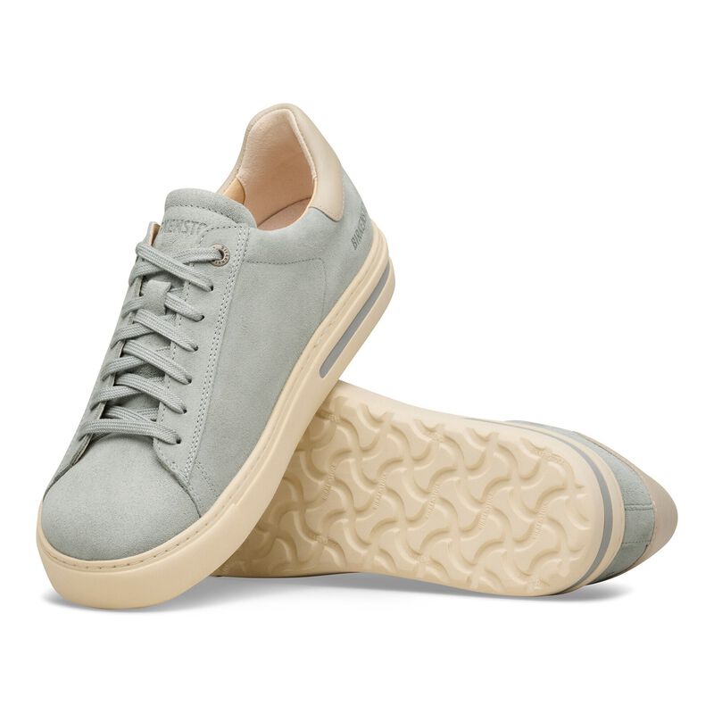 BIRKENSTOCK Bend Low Natural Leather/Suede Pure Sage/ Oyster Classic Fit detail