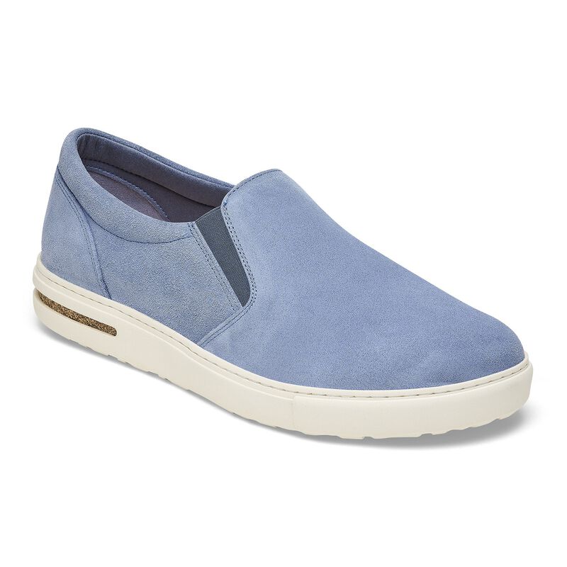 BIRKENSTOCK Oswego Suede Leather Taupe Trail Easy detail