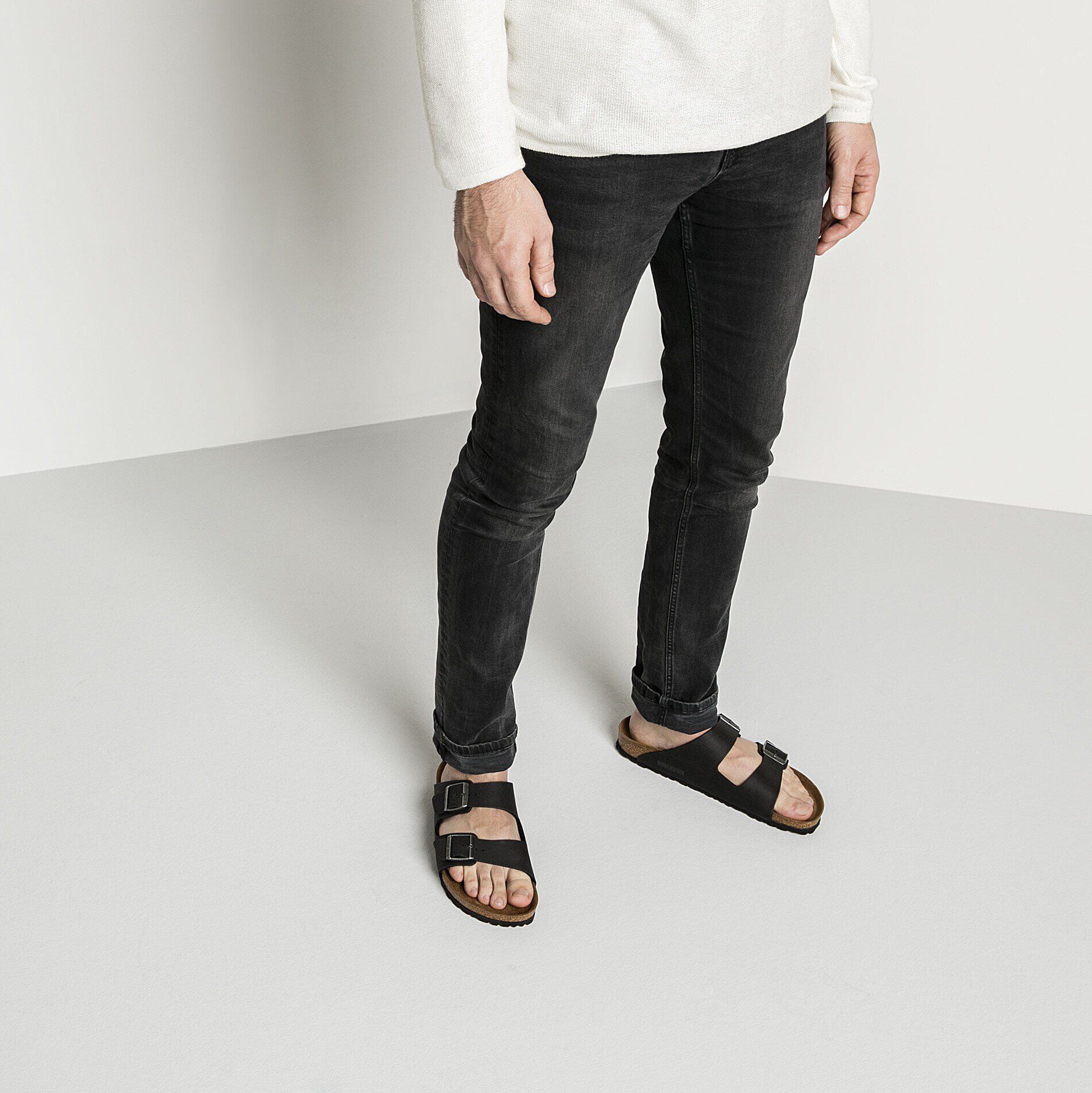 Arizona Vegan Microfiber Close-up with a male model