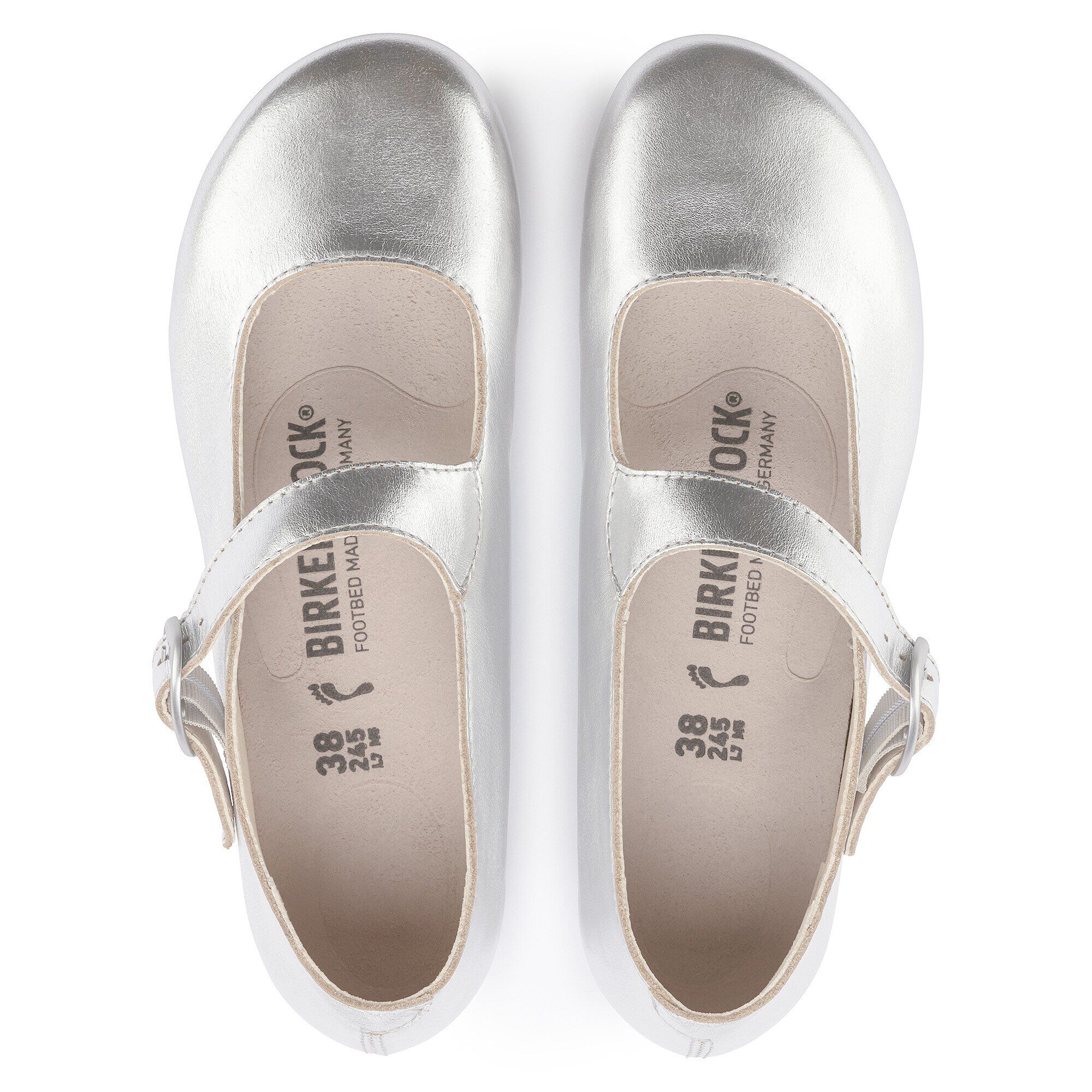 Tracy Leather in Color Silver | BIRKENSTOCK US