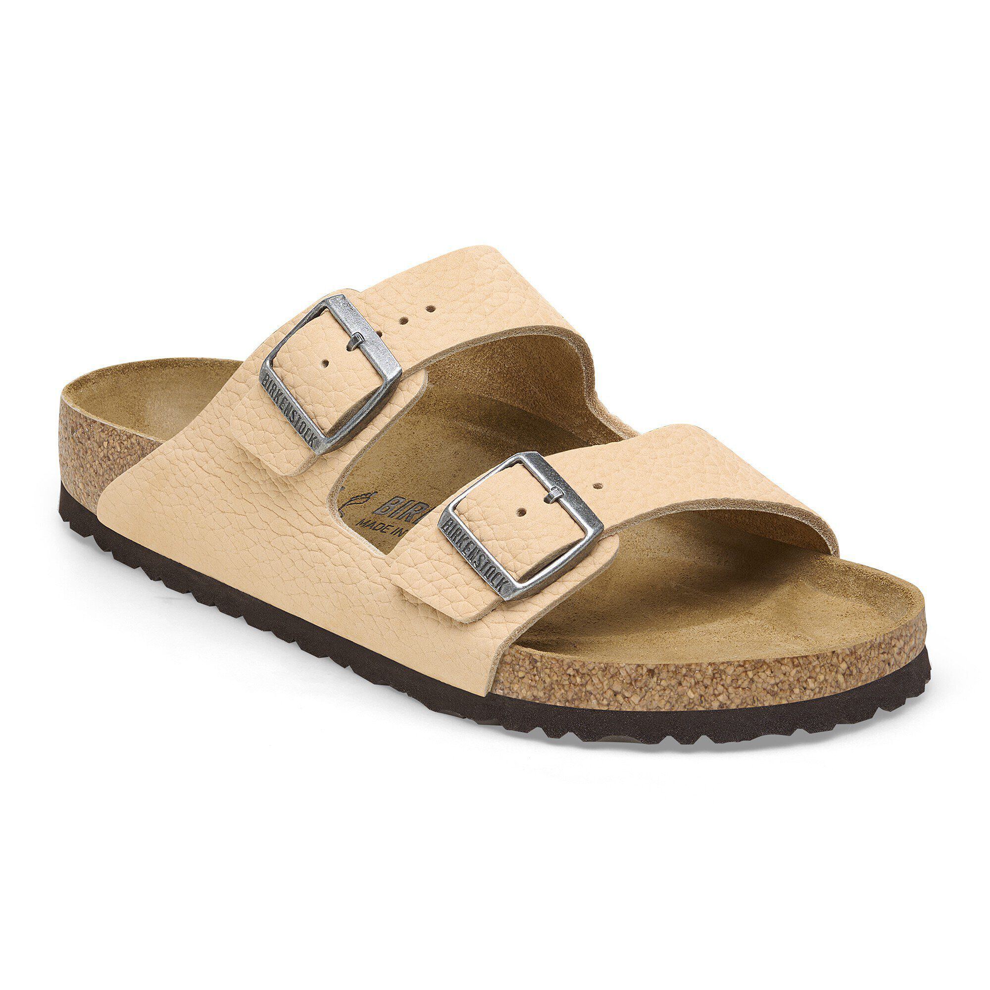 Arizona Nubuck Leather in Color New Beige | BIRKENSTOCK US